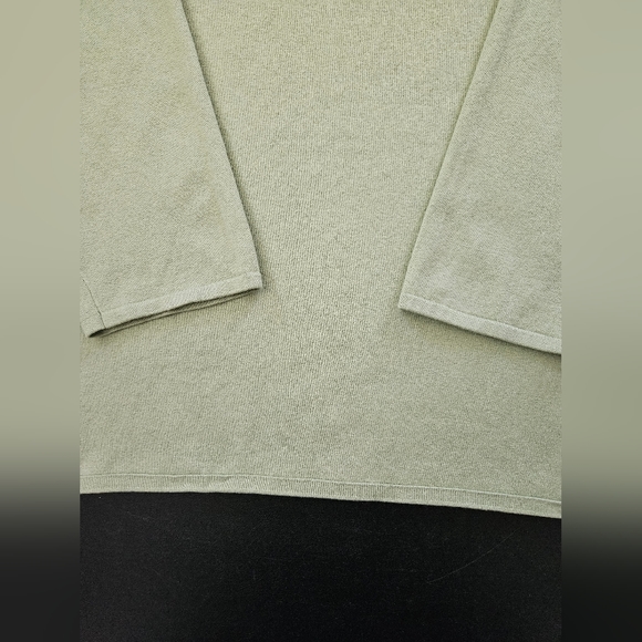 Coldwater Creek Silk Blend Green Jersey - EUC - Size L - Picture 6 of 7